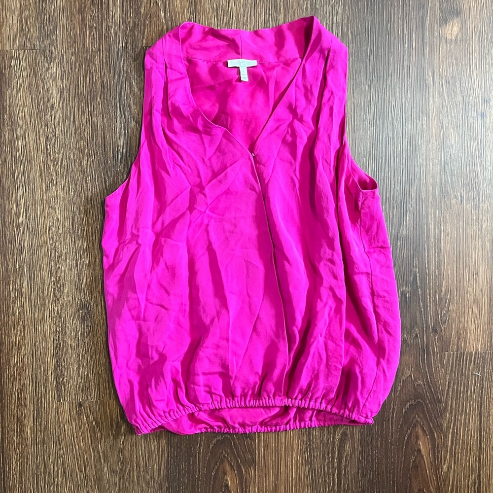 Joie 100% Sill Pink Wrap Top Size Small